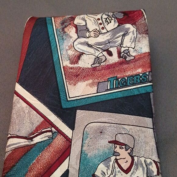 Zianetti Italian Silk Collection baseball tie Padres, Tigers, Angels, Yankees - Picture 4 of 7